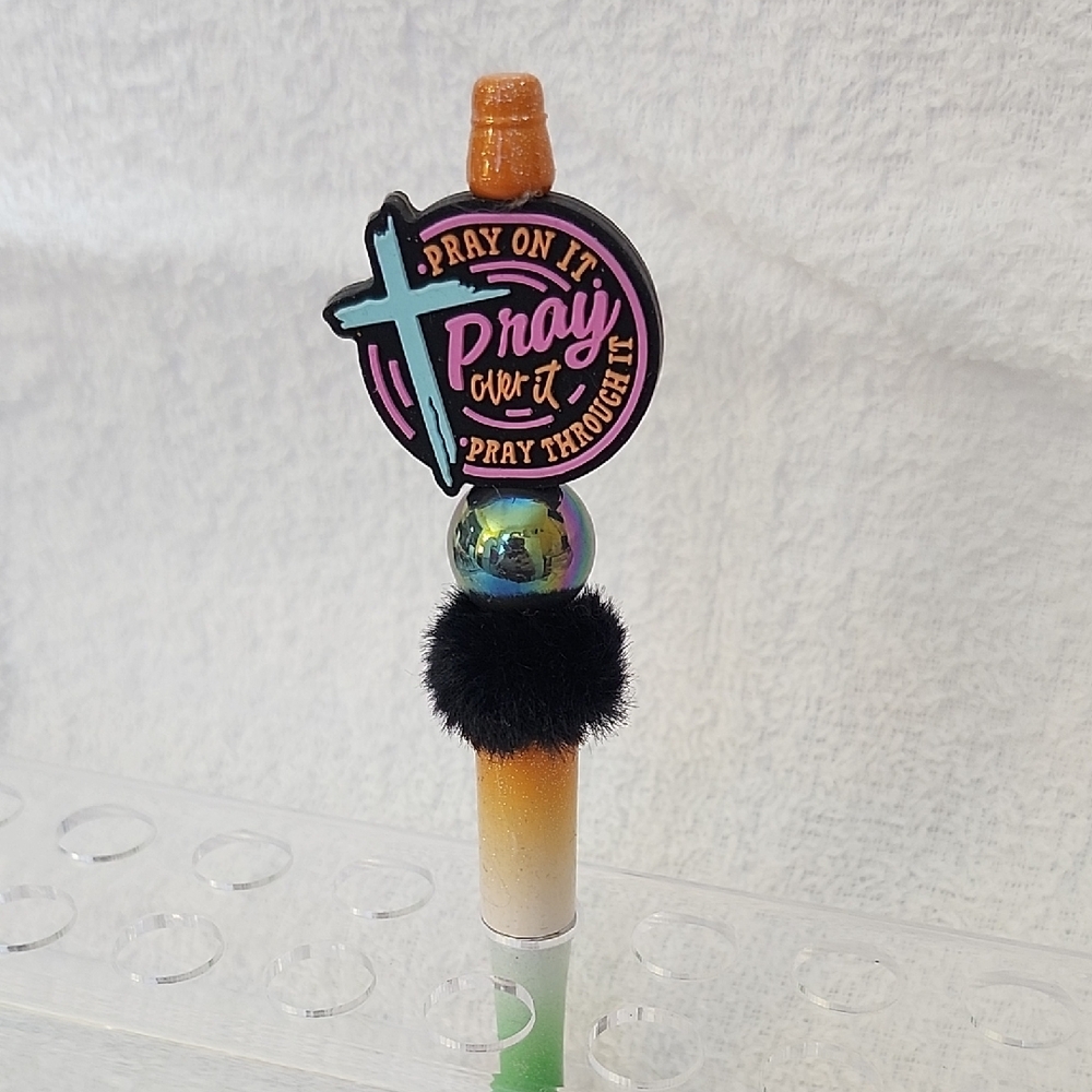 Colorful Pray Themed Pen
